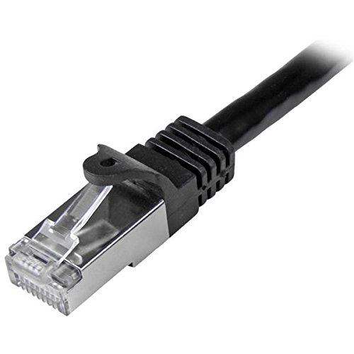 StarTech.com N6SPAT3MBK 3 m Cat6 Patch Cable, Shielded (SFTP) Snagless Gigabit Network Patch Cable, Black Cat 6 Ethernet Patch Lead - Image 2
