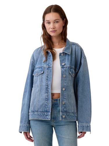 GAP Womens Icon Denim Jacket Light Wash L