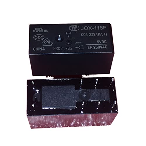 Relais HF115F-005-2ZS4 5V double contact 8A pour une commutation stable