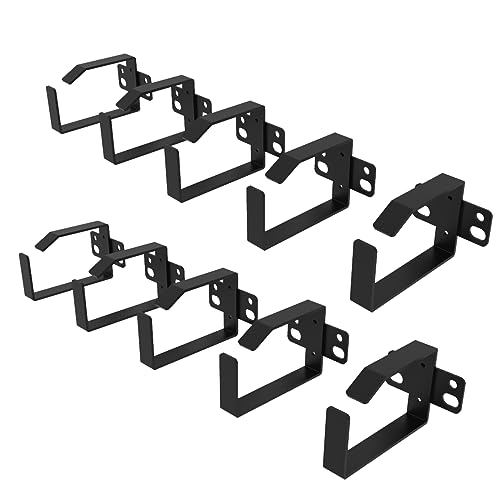 QiaoYoubang 10 Pack of 1.7 x 2.7in Server Rack Cable Management D-Ring Hooks - Network Rack-Mount...