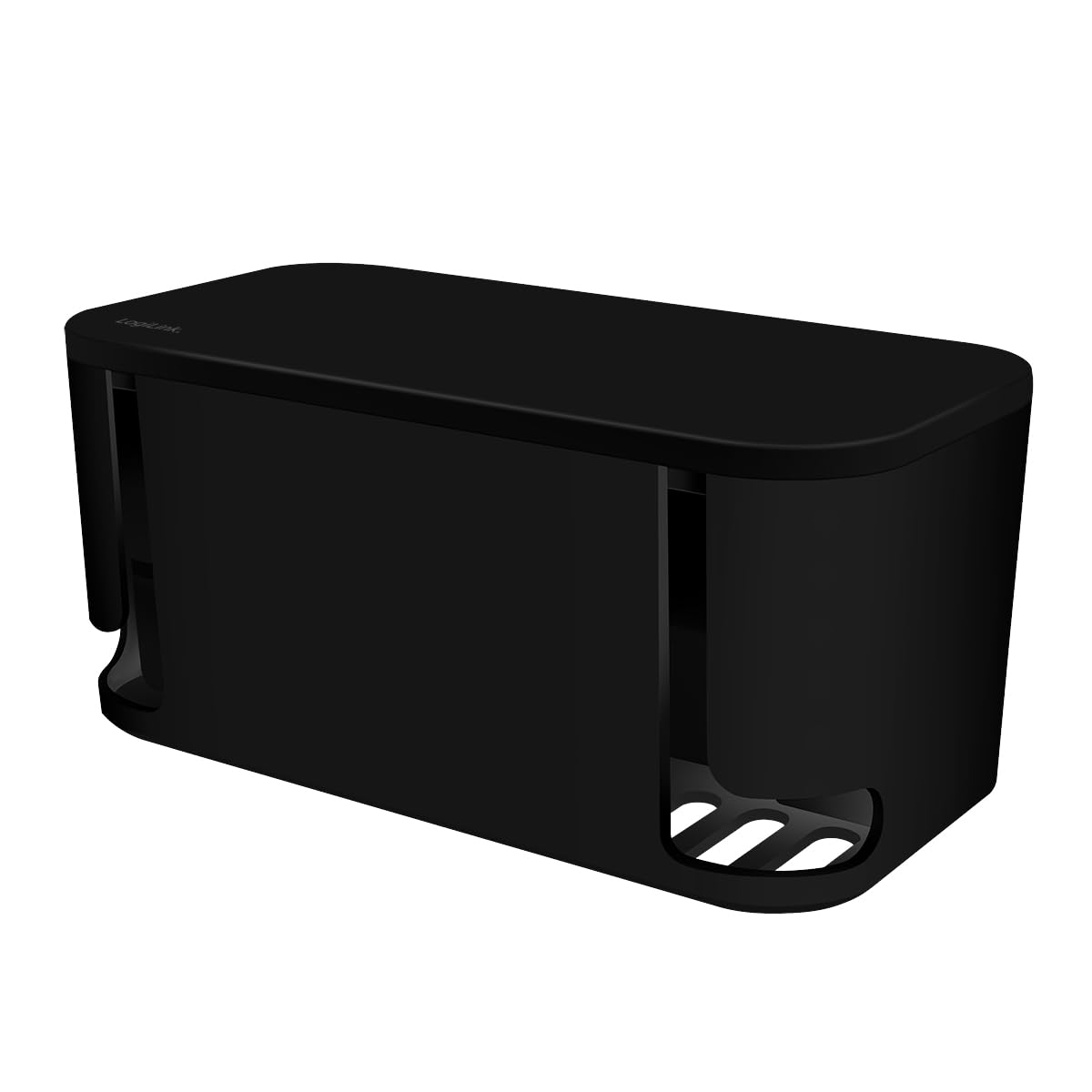 LogiLink LPS282U - Caja de Cables con 5 enchufes (Incluye 3 Puertos USB), Color Negro