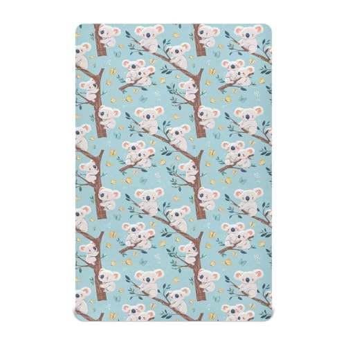 Crib Sheets for Boys Girl Koala Bear Tree Butterfly Neutral