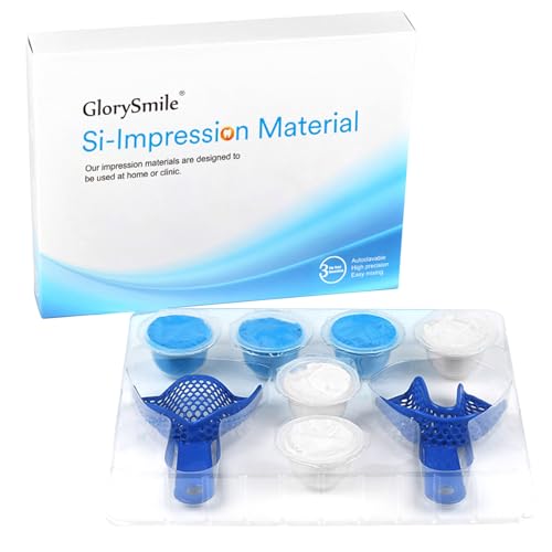 2 Pcs Tablett für Zahnabdrücke, Zahnabdrucklöffel, Dental Impression Kit, Wiederverwendbare, Zahnmedizin Zubehör Werkzeuge