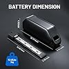 50.4V (52V) 19.6Ah Hailong Lithium Battery Max 20Ah with 4A Charger and 50A BMS for Electric E-Bike/Scooter, Built-in 50G 21700 Cells, USB Output,Safe Lock,Compatible with 100W to 2600W Motors #5
