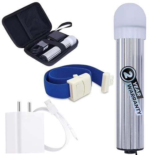 Image of Pediatric Vein Finder Portable & Rechargeable LED Vein Locator for Children, Infants, and Newborns Improved Vein Visibility for Pediatric and Neonatal Care (Glossy silver)