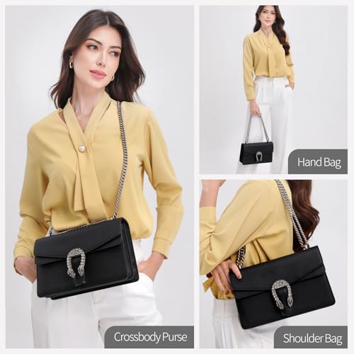 Women's Shoulder Bag,Genuine Leather Bag Tote Handbag,Cute Stylish Crossbody Bags Mini Clutch Purse for Work Shopping Outings2