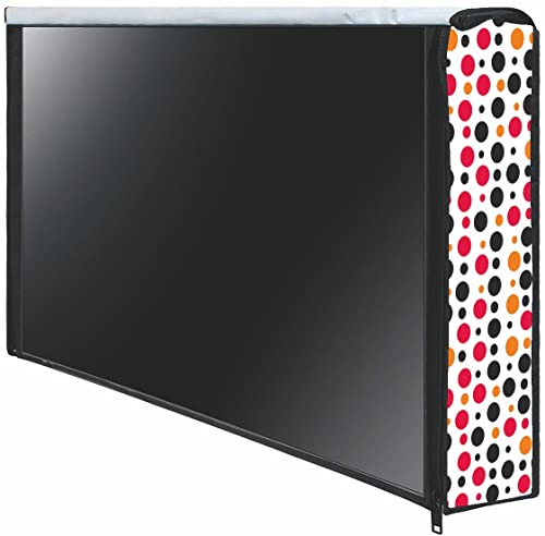 Image of WACKY 50 Inch Smart LED TV Cover PVC Waterproof Printed With Transparent Polythene Layer Compatible for Sony, Mi, Kodak Smart LED TV