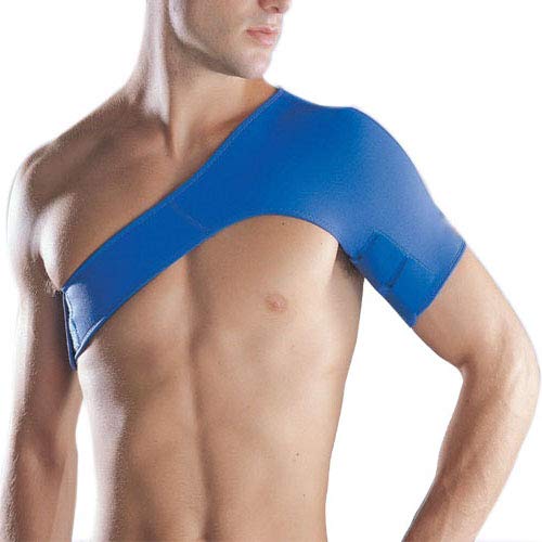 MEDTRIXShoulder Support Adjustable Shoulder Brace Compression Shoulder Pad Blue (LEFT)
