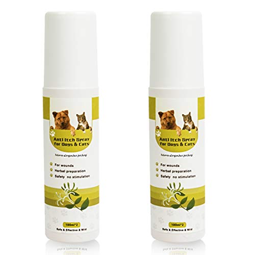 QUTOP Hydrocortisone Pet Anti Itch Relief Spray for Dogs and Cats Helps Provide Fast Relief from Itching and Other Skin Infections