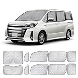 ZATOOTO ヴォクシー ノア 80系 車種専用 サンシェード 車用 断熱 遮光シェード 全窓目隠し 車窓日よけ 車中泊グッズ アウトドア VOXY NOAH 80系 日除け 防災 取付簡単 収納袋付き FT03-NR80