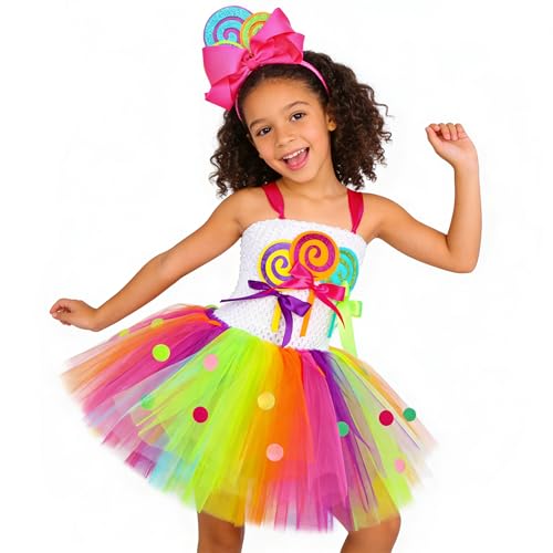 Disfraz de niña vestido princesa tutu dulce miniatura 6