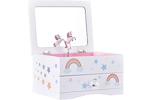 Art Lins Musical Rainbow Unicorn Jewelry Box