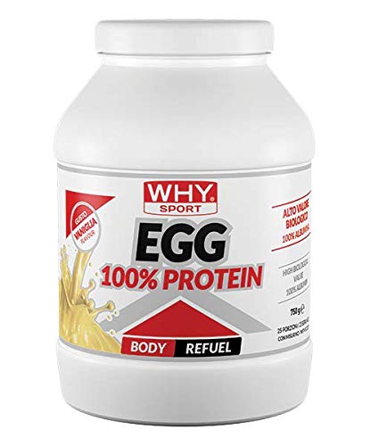 Why Sport EGG 100% Protein Gusto Vaniglia 750 Grams 25 porzioni