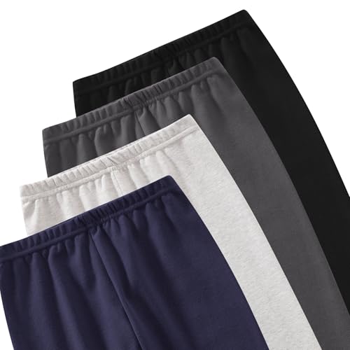 Baby and Toddler Boys Cotton Pants, 4-Pack Joggers, 2-6 Years2