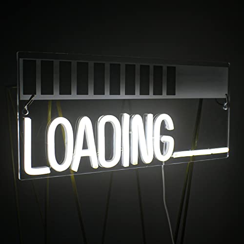 Loading Neon Lights Letters Led Game Neon Sign Acryl Board White Words Light Up Sign Wall Art for Bedroom Game Room Teen Boys Room Gaming Zone with USB Operation Cover