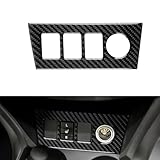 FXETRNL Real Carbon Fiber Gear Shift Panel Hole Frame Covers for Toyota RAV4 2006 2007 2008 2009 2010 2011 2012, Protect Decor Stickers Interior Center Console Car Accessories, Black