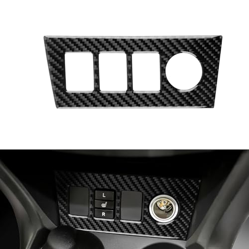 FXETRNL Real Carbon Fiber Gear Cigarette Lighter Hole Frame Covers