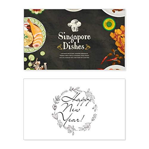Tarjeta conmemorativa de Año Nuevo con diseño exclusivo de Singapur