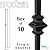 Railing Spindles (10-Pack) Hollow Single Knuckle Stair Balusters - Satin Black Iron Balusters 1/2" x 44" Tall - Stair Parts Metal Balusters