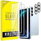 JETech Protection D'écran pour Samsung Galaxy S26 avec Protecteur d'Objectif de Caméra, Film en Verre Trempé 9H, Fingerprint ID Compatible, HD Transparent, 2 Pièces Chacun