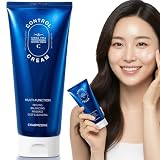 CHARMZONE Control Cream [NEW VERSION] – Korean Skincare Exfoliating Face & Body Massage Cream for Removing Sebum & Dead Skin Cells, Hydrating Self-Massage Moisturizer (150ml / 5.07 fl oz)