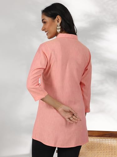 Image of Libas Womens Solid Viscose Straight Kurti for Women Suit