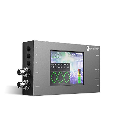 gofanco Prophecy SDI to HDMI Converter Scaler with 3.5” LCD Panel – 1080p 3G/HD/SD-SDI to HDMI - SDI Loopout, On-Screen Monitoring and Control, Eye Diagram, Test Pattern Generator, TAA Compliant