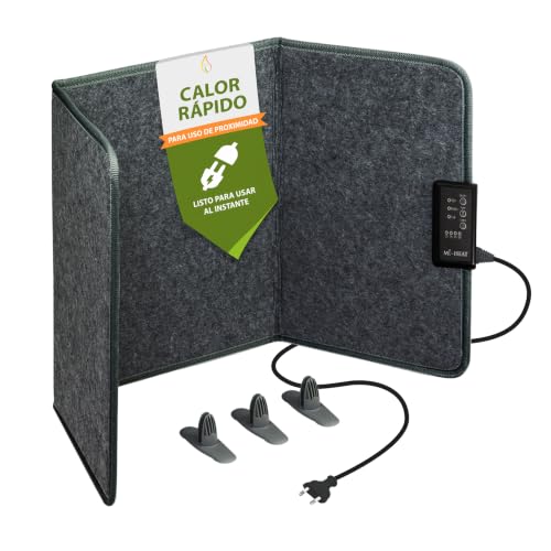 Climatización y calefacción | Calefactor De Escritorio Por Infrarrojos, 51 X 100 Cm, Panel Calefactor De 165 W, Para Oficina, Escritorio, Lugar De Trabajo, Temperatura Hasta 65 C, Plegable