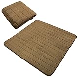 リヴェール こたつ敷き布団 ラグ 両用 カーペット こたつマット 正方形 こたつ敷布団 100×100cm フランネル あったか 洗える 床暖房 ホットカーペット対応 滑り止め付き おしゃれ (ブラウン)