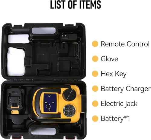 Image of EFFIROSO Battery Powered Electric Car Jack 5 Ton 18V Cordless Portable Automatic Tire Change Kit Emergency Repair Tire Tools for SUV Sedans Yellow