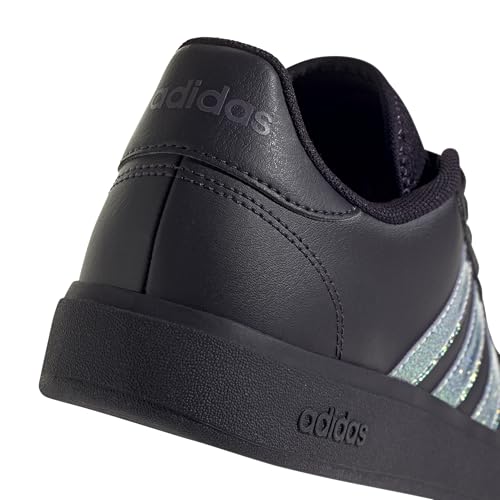 adidas Damen Grand Court Base 2.0 Shoes Schuhe, Aurora Black/Aurora Black/Shadow Violet, 41 1/3 EU