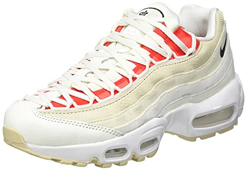 Leggerezza Nike Wmns Air Max 95, Scarpe da Ginnastica Donna, Sail/Black-Chile Red-Coconut Milk, 40 EU