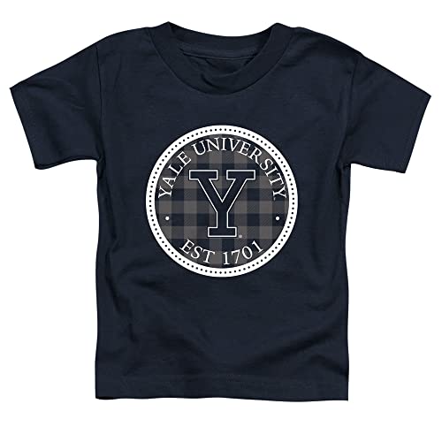Yale University Official Plaid Badge Unisex Toddler T Shirt