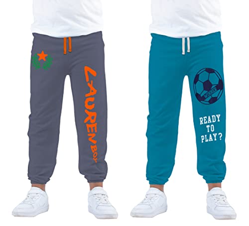 Image of KYDA Kids Boy's Regular Fit Mid Rise Cotton Track Pant