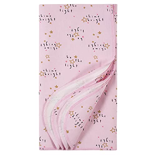 Gerber Baby 4-Pack Flannel Receiving Blanket, Princess Pink, One Size #TOP3