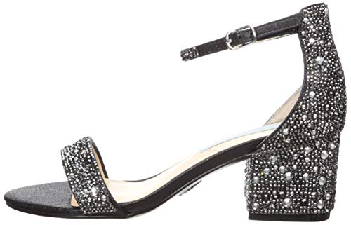 Betsey Johnson Blue Women's Mari Heeled Sandal, Black, 7 W Us #TOP7