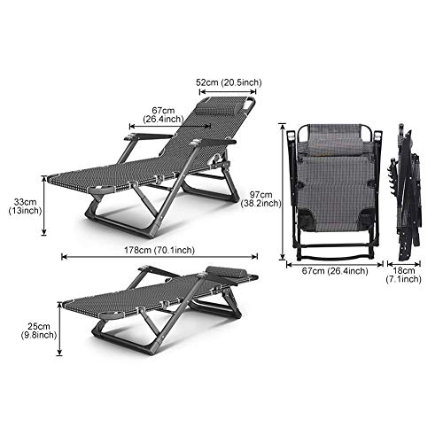 Fauteuil inclinable ajusté de terrasse pour sieste estivale