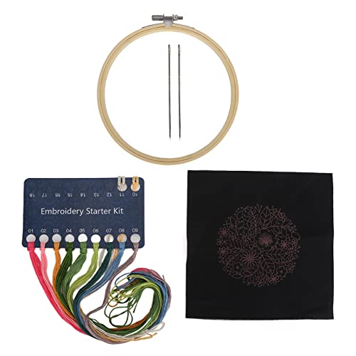 Kit de bordado, kits de bordado à mão leve e portátil fácil Simples para atividades ao ar livre para