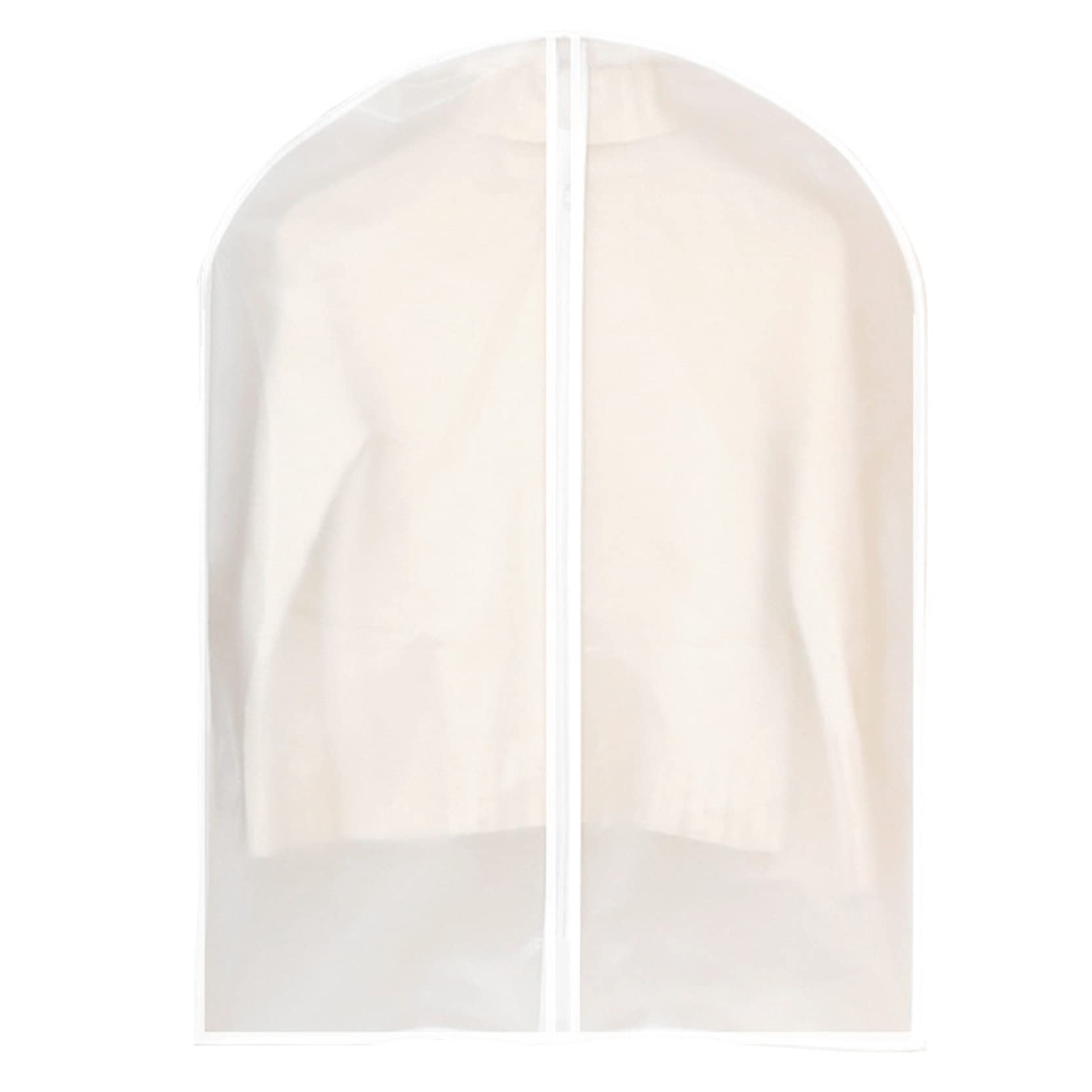 Fundas para Ropa con Cremallera,Fundas para Ropa Translúcidas A Prueba De Polilllillas, Paquete De 10,Bolsa De Ropa Lavable A Prueba De Polvo para Almacenamiento En El Armario,White-60x120cm