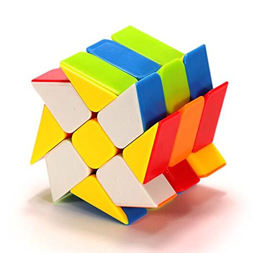 Cuberspeed windmill 3x3 stickerless bright magic cube wheel color…