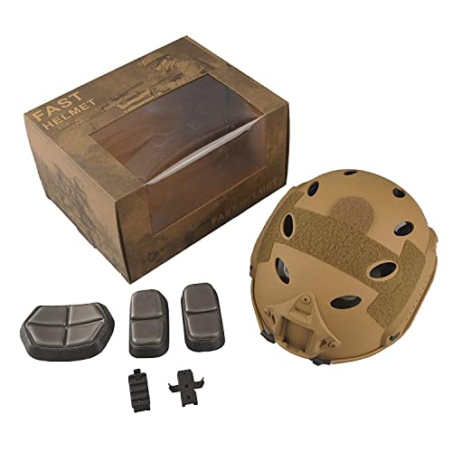 Hyout Fast Base Jump Helmet Pj Style Airsoft Tactical Adjustable Helmets U.s Military Tactical Helmet For Paintball Outdoor Sports Hunting Shooting #TOP6