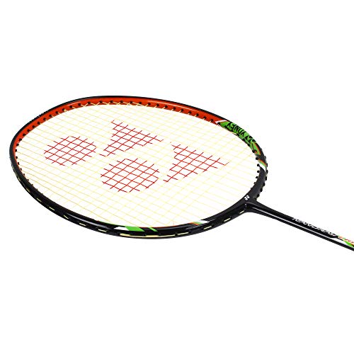 Image of YONEX Nanoray Light 9i Strung Badminton Racquet (Black, G4, 75-79.9 Grams, 24 pounds)