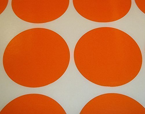 Audioprint Ltd. Pack of 1000 Round Stock Control Colour Code Display Dots Stickers Sticky Labels Orange 13mm