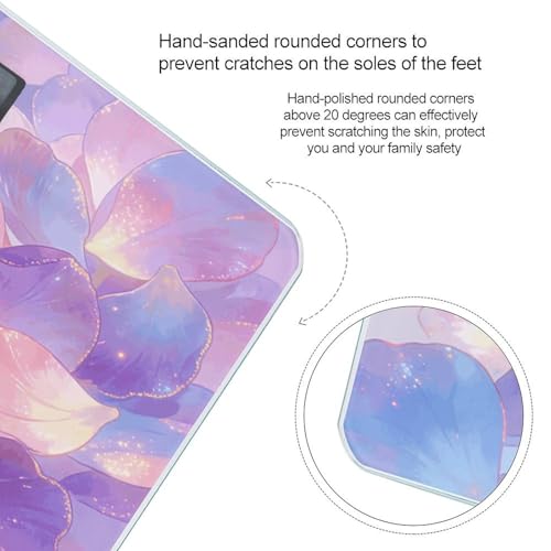 Báscula Digital de Baño Light Petals con Vidrio Templado miniatura 4