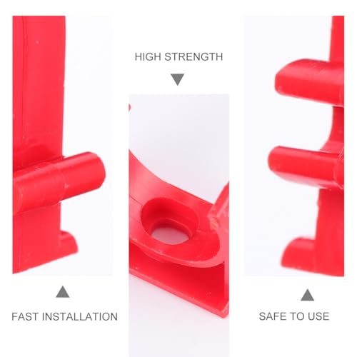 Abrazaderas de PVC para tubos Alipis con soporte firme de instalación en pared y suelo pack 100 7