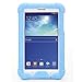 Poetic Turtle Skin Series Corner/Bumper Protection Grip Sound-Amplification Silicone Case for Samsung Galaxy Tab 3 Lite 7.0, Blue