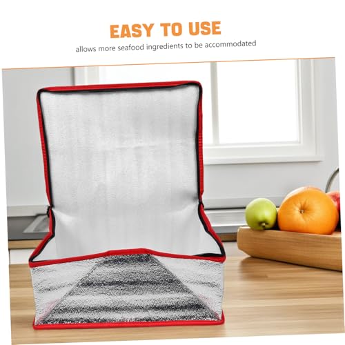 Yardwe Aluminum Insulated Thermal Box Liners Portable Foldable Seafood Storage Pouch with Flat Bottom Design for Enhanced Heat Retention and Better Thermal Insulation3