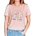 TSIIUO Women's Hospice Nurse T-Shirt Funny Floral Hospice Care Tee Nurse Appreciation Gift Casual Short Sleeve Tops Light Pink L