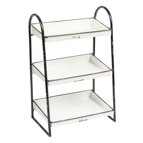 Creative Co-Op Heavily Distressed White 3-Tier...