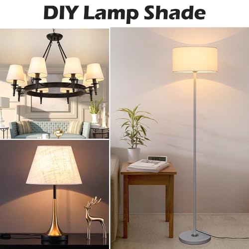 Asjeumt 8 9 10 11 inch Nickel Lamp Shade Harp Holder, Adjustable Height Harp Kit with Crystal & Metal Finial, DIY Replacement Making Repair Lampshade Bracket E14 E26 E27 Adapter Base Table Floor Light by Asjeumt - Image 9
